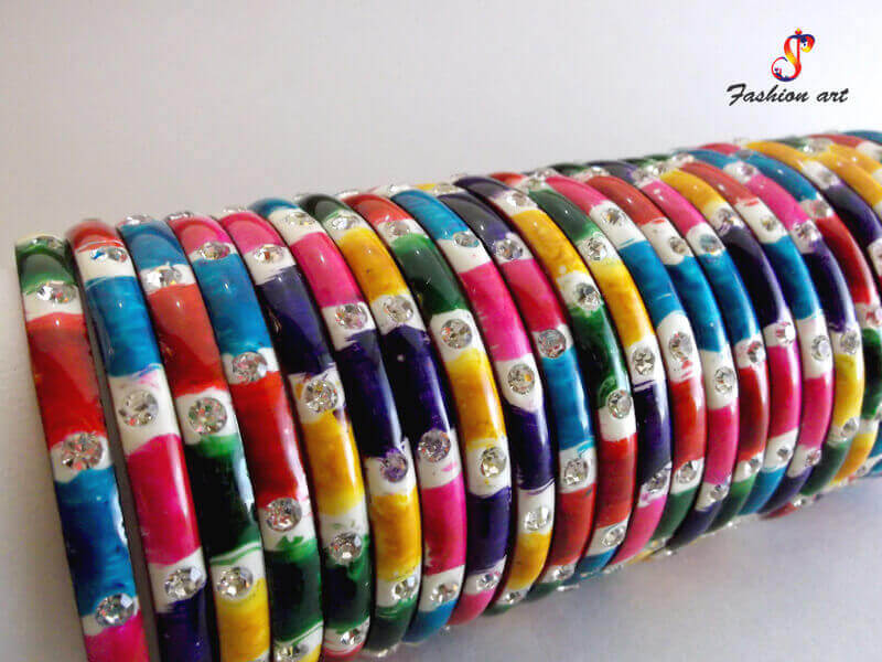 Multi-Colour Bangles in Upper Siang